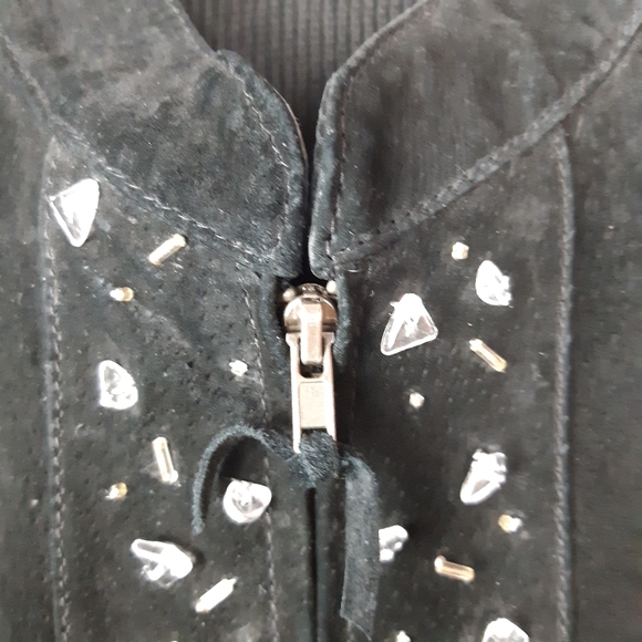 ElIsabeth Black Suede Vest Size 2xL - Picture 5 of 8